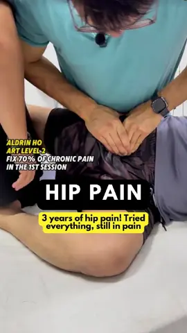 Three years of hip pain—tried everything, still in pain. Watch how Aldrin helps in just 1 session.  #activereleasetechnique #aldrinho #hippain #painrelief