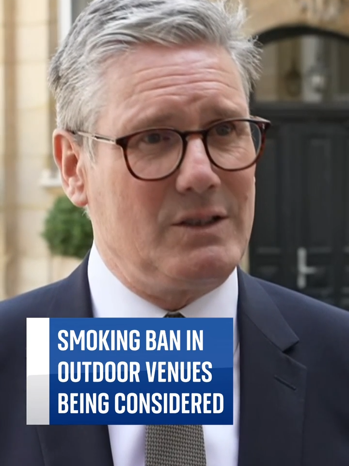 Sir #KeirStarmer has said that ministers are looking at banning #smoking in various places, including #pub gardens, outdoor #restaurants and outside #sports venues, hospitals, nightclubs and in small parks