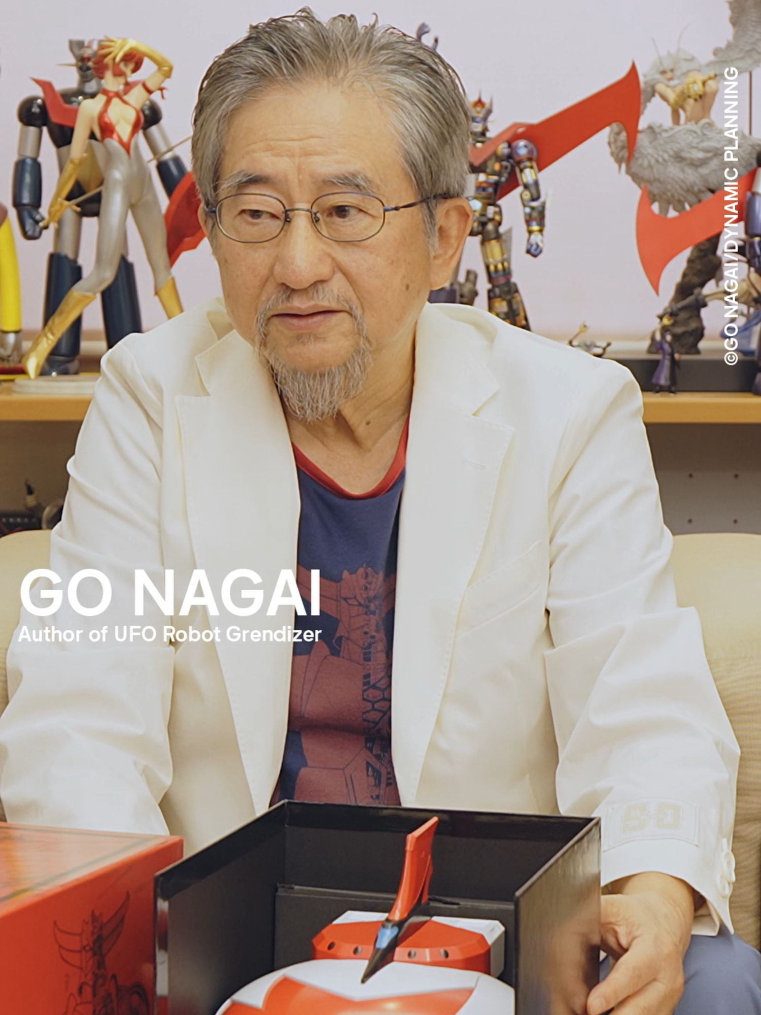 A memorable moment as Go Nagai, author of Grendizer, discovers the Tissot PRX UFO Robot Grendizer. #Tissot #PRX #Grendizer #Goldorak