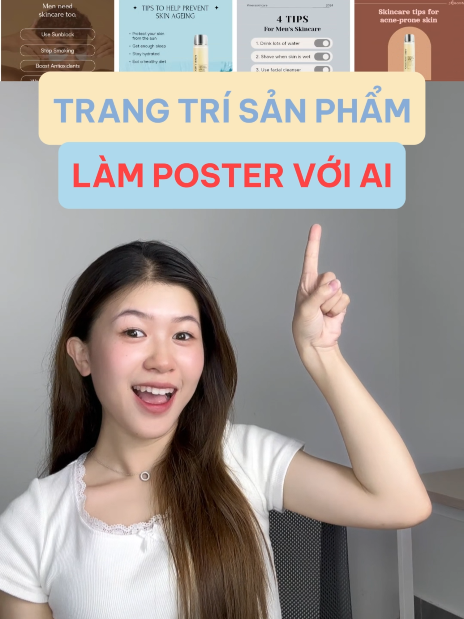 Làm poster ảnh sản phẩm bằng AI cực kỳ đơn giản #congcuai #poster #congnghekhongkho #learnontiktok #aitools