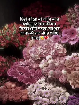 চিন্তা কইরো না আমি আর কখনো তোমার জীবনে ফিরার চেষ্টা করবো না!শেষ আঘাতটা রুহ পর্যন্ত পৌঁছে গেছে:)😅💔 @Tik Tok BangIadesh 🇧🇩 #foryou #idfreezz🙏🙏 #viral #evu #foryouplz #bdtiktokofficial #fryoupage 