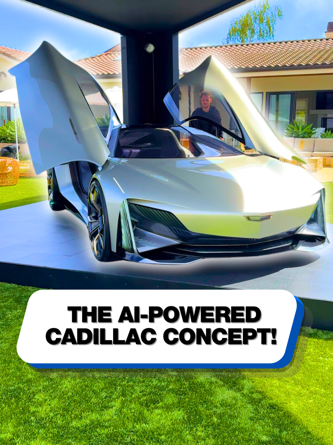 The Opulent Velocity wins the best car name! 🔥 #cadillac #opulentvelocity #conceptcar #ev #ai #aipowered #aicar #cartok #supercar #technology #tech #techtok #supercarblondie