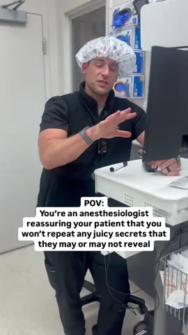 Don’t worry, your secret is safe with us! ❤️  #anesthesia #anesthesiologist #secretkeeper #surgery #medicalhumor #tiktokdoc 