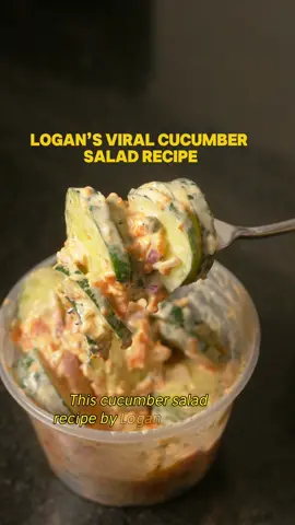 Logan’s viral cucumber recipe! Have you tried it yet? 😮‍💨👀 Ingredients: - 1 large cucumber - 4 oz smoked salmon - 1/4 red onion - 1 lemon - 1-2 tablespoons everything bagel seasoning - 1 teaspoon Old Bay seasoning  Instructions: 1. **Prepare the Cucumbers:**    - Wash and peel the cucumbers if desired.    - Slice them into thin rounds or half-moons, depending on your preference. 2. **Prepare the Smoked Salmon:**    - Cut the smoked salmon into bite-sized pieces. 3. **Prepare the Red Onion:**    - Thinly slice the red onion. 4. **Combine Ingredients:**    - In a large bowl, add the cucumber slices, smoked salmon pieces, and sliced red onion. 5. **Season and Mix:**    - Squeeze the juice of the lemon over the salad.    - Sprinkle everything bagel seasoning and Obey seasoning over the top.    - Toss the salad gently to combine all ingredients and distribute the seasonings evenly.  #creatorsearchinsights #fyp #cucumbersalad #viralrecipe 