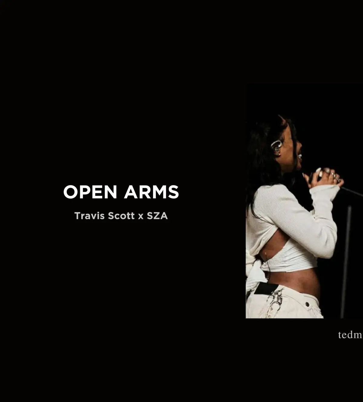 No matter what come between us, yeah, I decided #lyrics #openarms #sza #travisscott #tedmusicc 