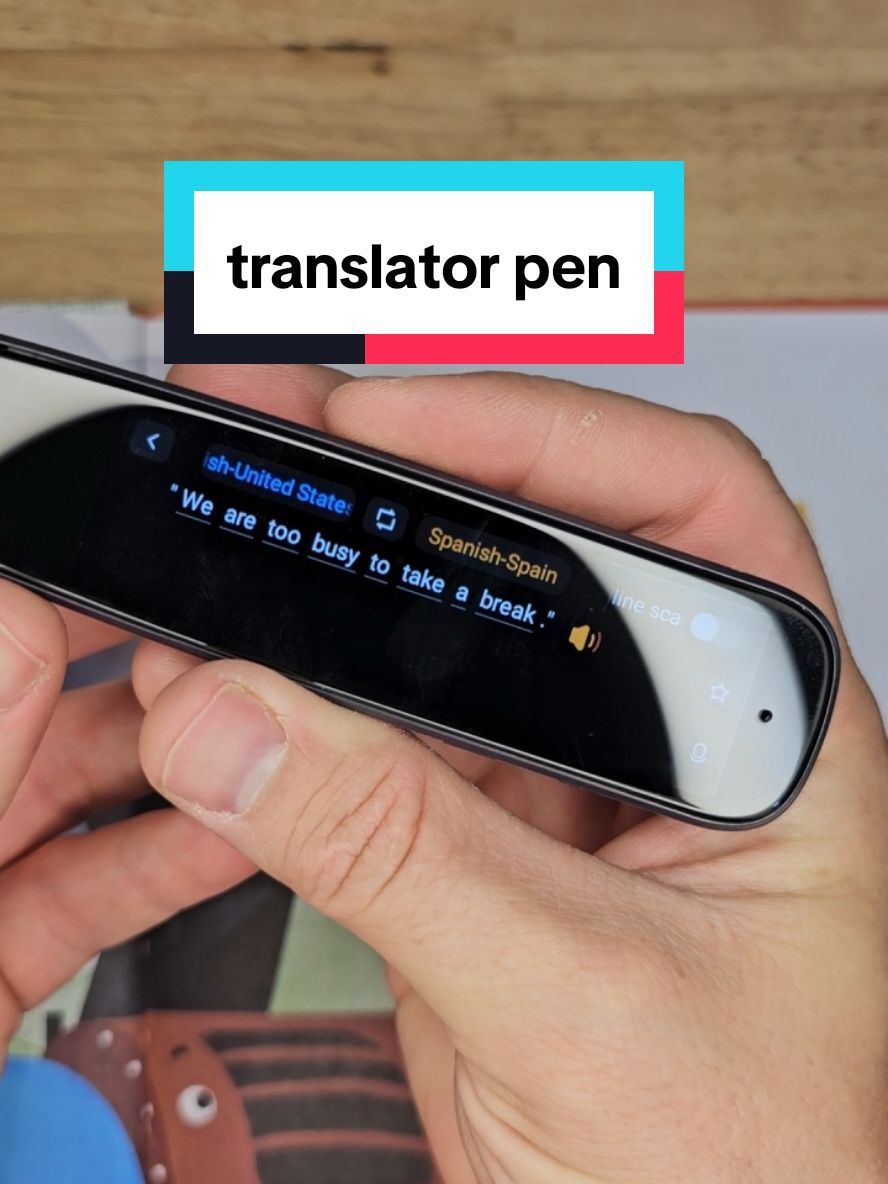 How to translate with a translator pen? Both text and audio #spanish #english #translate 