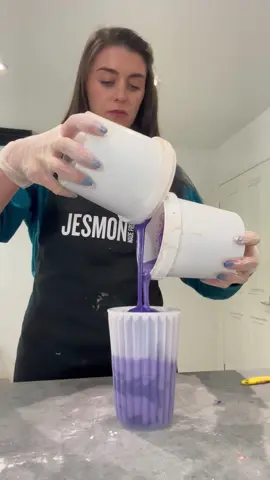 Who wants the result💜 #jesmonite #pour #pouring #pourit #loveit #fy #viralvideo #viraltiktok #tiktok #diyproject #DIY #creativechannel #crafts #artandcraft #satisfying #satisfyingvideo #jesmonitecraft #jesmonitedecor #share #sharethemagic 