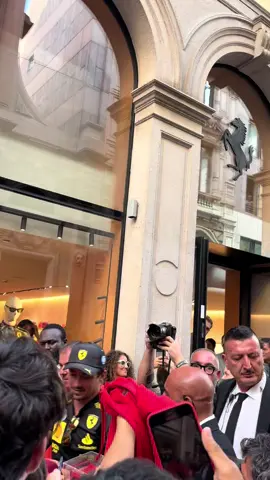 Waiting the 3 hours was worth it✨🏎️ #ferrari #formula1 #charlesleclerc #italy 