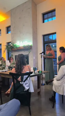 a snipbit of the speech my little sister and i gave at our oldests sisters wedding #weddingspeech #speech #weddingtiktok #brides #weddinghumor #humor #moh #bridesmaids 