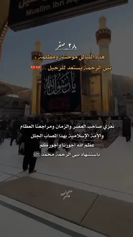 #إستشهاد_النبي_محمد💔🥀 #عظم_الله_اجورنا_واجوركم #٢٨صفر #السلام_عليك_يارسول_الله #اللهم_صل_على_محمد_وآل_محمد #ستوريات_حسينيه #ضريح_الإمام_علي #fyp #اكسبلورexplore #foryoupage #تصاميمçayır_gözlü 
