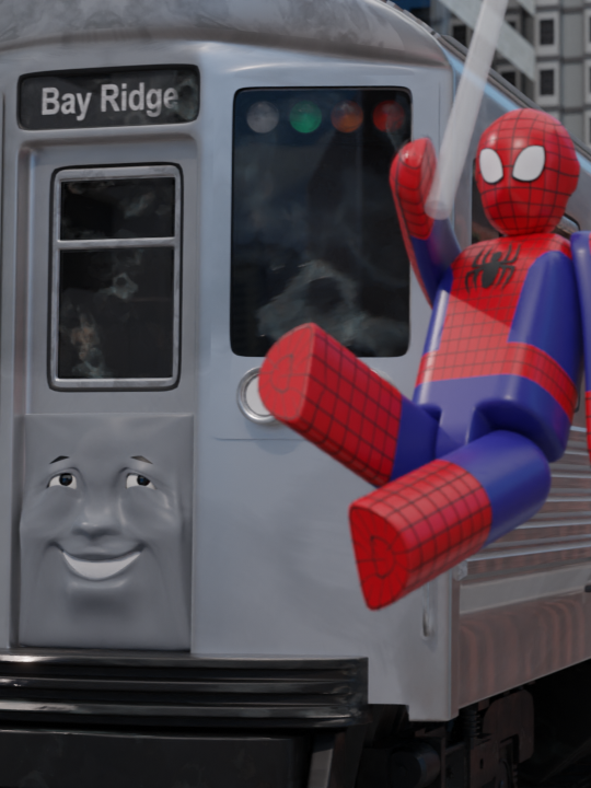 SPIDER-MAN 2 meets THOMAS AND FRIENDS!! What other movies do you want to see Thomas-fied! #spiderman #thomasthetankengine #thomasandfriends #spiderman2 #marvel #fyp #fypシ