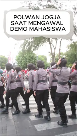 Behind the Scene Demo Mahasiswa #polwan #polri 