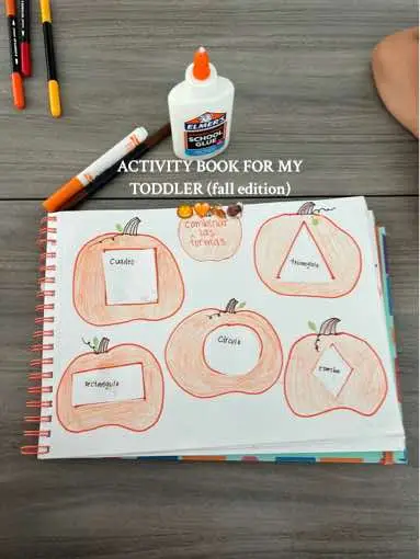 We did a fall activity for today and she loved it🍂🎃 (By the way, these activity books are currently $5 at Target ) 🫶🏼🫶🏼 #activitybook #toddleractivities #fallinspo #fallactivites #toddlerlearning #toddleractivitiesathome #activityforkids #fyp #diymom #diyactivities #toddlersoftiktok #MomsofTikTok #learningontiktok 