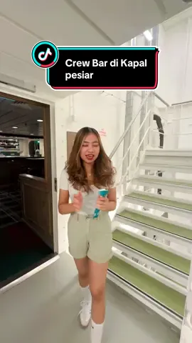 After finish duty, Let's party😂 Walaupun di atas kapal pesiar fasilitas crew juga lengkap. #seawomen⛴️⚓ #kapalpesiar #pelautpunyacerita #cruiseship #cruiseshipcrew 