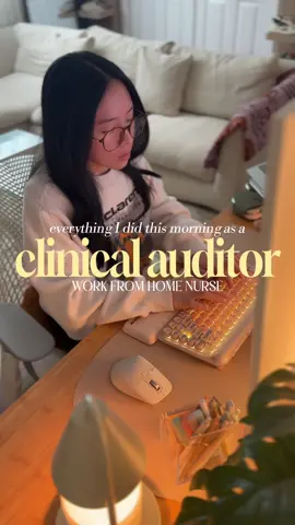 Work from home RN I Everything I did this morning as a Clinical Auditor Nurse 🩺🤍🖥️ . . . #wfhnurse #nurse #remotenurse #remotenursingjobs #wfhlife #wfhroutine #travelrn #nursingstudent #nursesoftiktok #nurselife #nurseprobs #nursetok #nursesofinstagram #clinicalauditor #softnurse #workwithme #nurselife #nursedayinthelife #clinicalauditornurse #whatisaclinicalauditor 