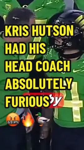 He had his coach FURIOUS 😡🔥 Follow for more!! 👀 #whathappened #oregonducks #oregonfootball #widereciever #cfb 