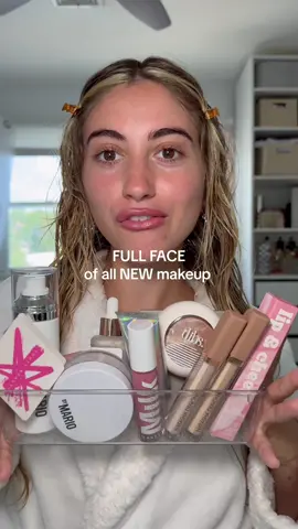 Full Face of all NEW makeup 🍦✨🍓☁️ what do you guys think of these new makeup launches ??  #fyp #foryou #makeup #makeuptok #beauty #BeautyTok #fullface #makeuptutorials  @Natasha Denona @Naked Sundays @milkmakeup @makeupbymario @DIBSBEAUTY @Fenty Beauty @Kylie Cosmetics @Tower 28 Beauty @Gigibee Beauty @Charlotte Tilbury 
