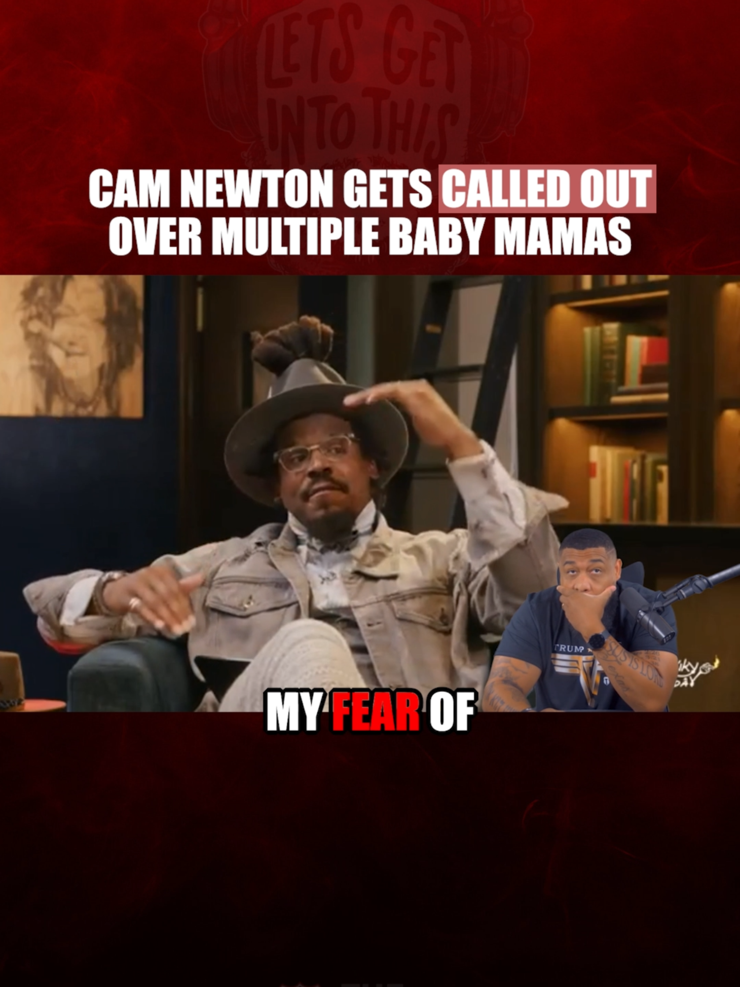 Cam Newton got like 129 baby mamas and he's out here actin like it ain't a big deal. Black men, don't look up to this fool.