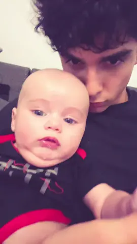 Love my bald baby 💀❤️##fyp##viral##teendad##teendadlife##teenparents