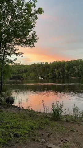 I cant stop romanticizing my life rn  #zachbryanmusic #sunset #highwayboys #wisconsin #river #pretty #inlove #stickaround #fypage 