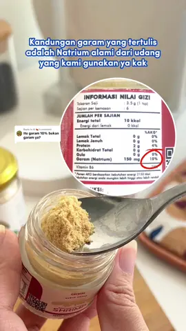 Replying to @Ai 🍉 CATAT YA BUNDA! Garam dalam kemasan Crystal of the Sea merupakan Natrium alami yang terkandung dari bahan utama, BUKAN GARAM TAMBAHAN YA BUN!❌ Jadi, nggak perlu khawatir lagi buat jadikan food powder Crystal of the Sea sebagai pengganti MSG di MPASI si kecil~ #foodpowder #nonmsg #tipsmpasi 