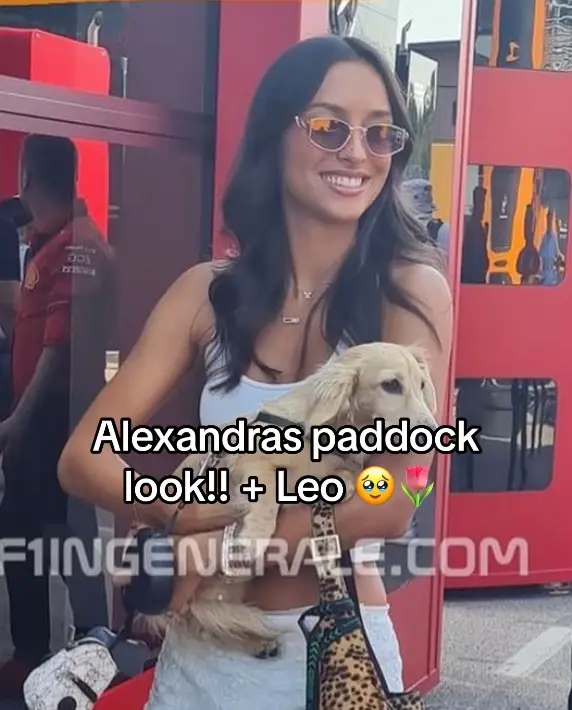 Even a simple dress looks more than beautiful on her <3  • • #alexandrasaintmleux #charlesleclerc #leoleclerc #dog #dogtok #formula1 #f1wag #ferrari #xyzbca #fyp #fashion #f1 #monzagp 