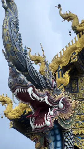 Wat Rong Suea Ten, Blue Temple in Chiang Rai,  Thailand🇹🇭🔵 • • #bluetemple #bluetemplechiangrai #watrongsueaten #thailand #thaistyle #temple #buddha #blu 
