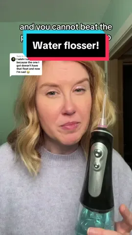 Replying to @Tara🌟 This water flosser has cool features and an amazing price! #waterflosser #floss #flossing #dental #dentalcare #morningroutine #toothcare #teeth #teethcare 