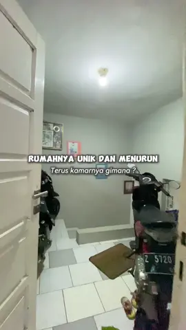 Rumahnya unik dan menurun, spil kamar sedikit yu #ikaskl #fypシ゚viral #lewatberanda 