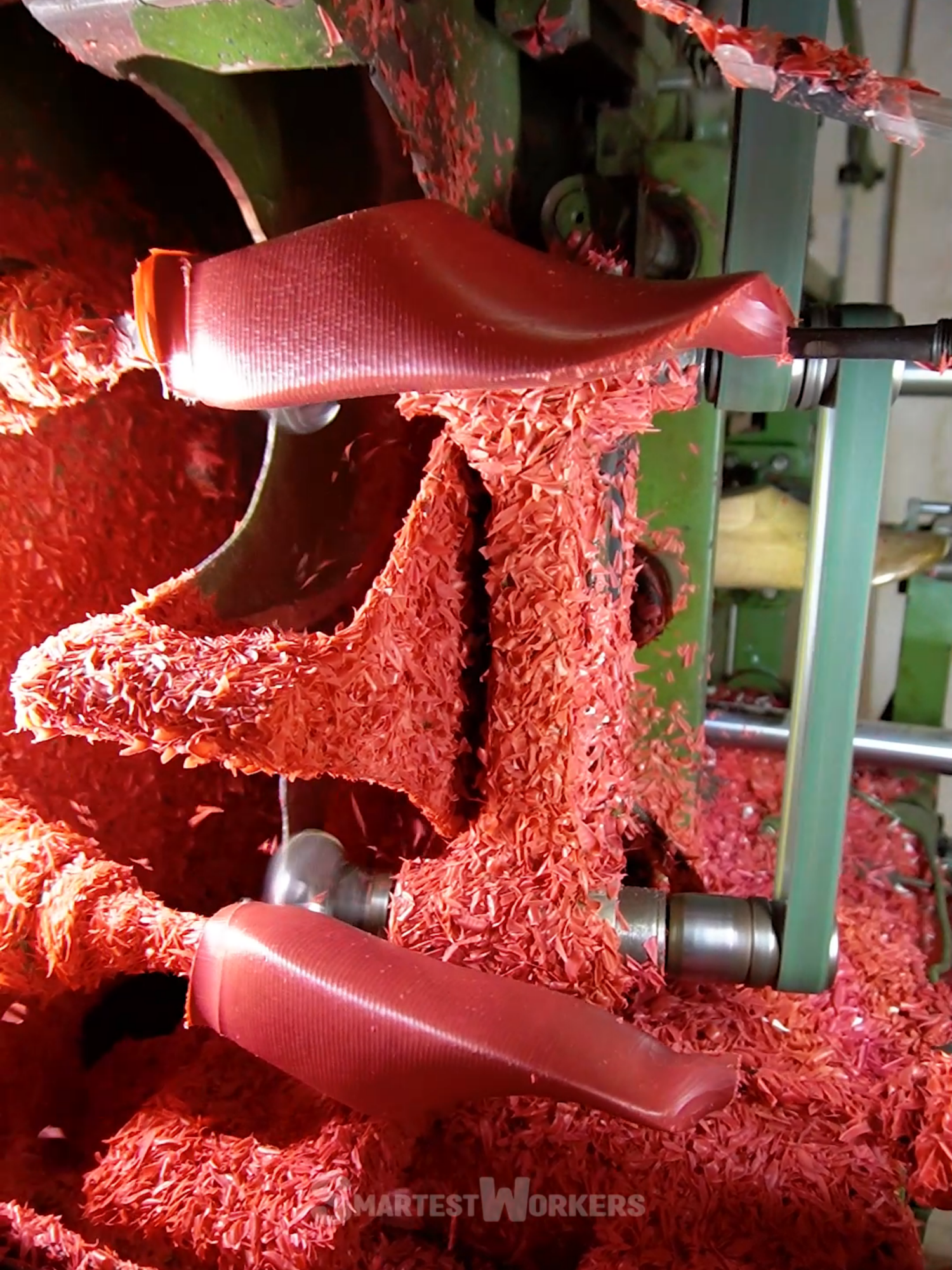 Discover How Red Plastic Shoe Lasts Are Expertly Crafted!