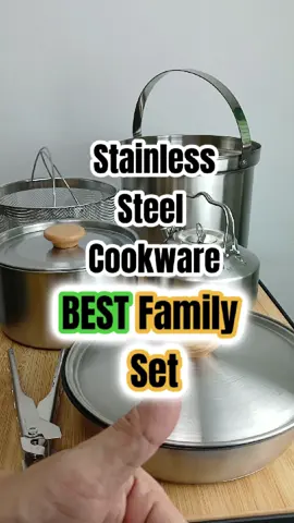 Korang nak beli stainless steel periuk camping set, yang ni terbaik sekali untuk family. #nobanacookware #campingcookware #cookware #nonstickcookware #periukcamping