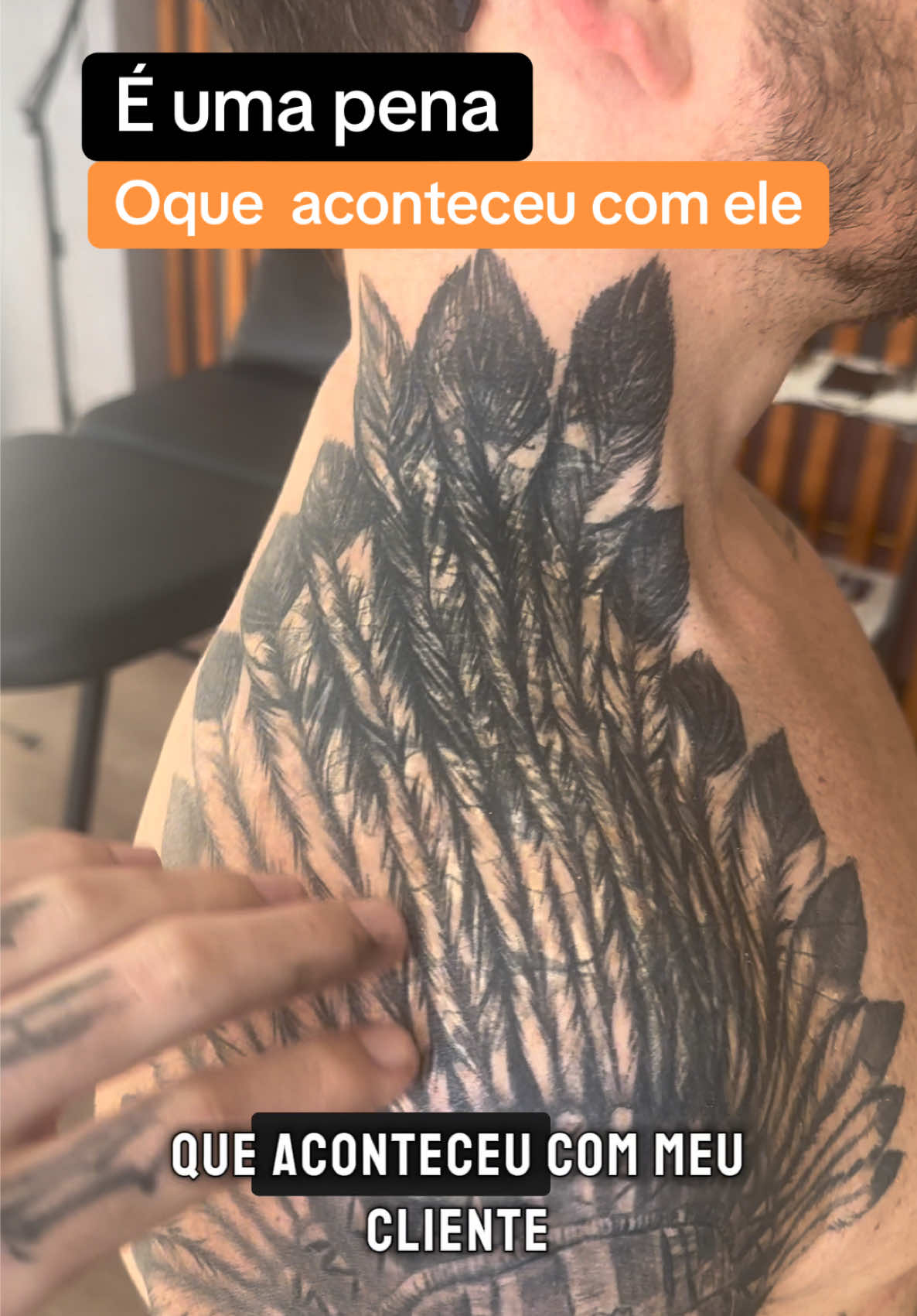 Realmenre é uma pena oque aconteceu… Fiquem atentos para os próximos capítulos😮 #coberturadetatuagem #tattoocoverup #tatuagem #coveruptattoo 