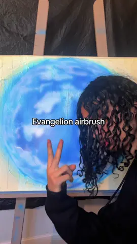 Evangelion airbrush painting  #airbrush #art #fyp #pourtoi #evangelion 
