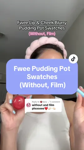 Replying to @🍓Nana ‧₊˚ Which shade of fwee Lip & Cheek Blurry Pudding Pot should I swatch next? ##fweewithout##fweefilm##fweepuddingpot##tiktokshopkoreanmakeup#TTSkBeauty @fwee 