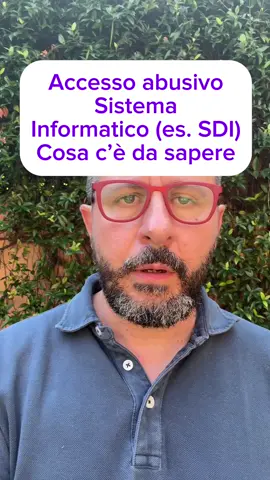 🔥 Il reato di Accesso abusivo ad un sistema informatico. Alcune cose da sapere  #dirittomilitare #avvocatimaiellaecarbutti #dirittopenale #avvocatomilitare #consulenzalegale #diritto #militare 