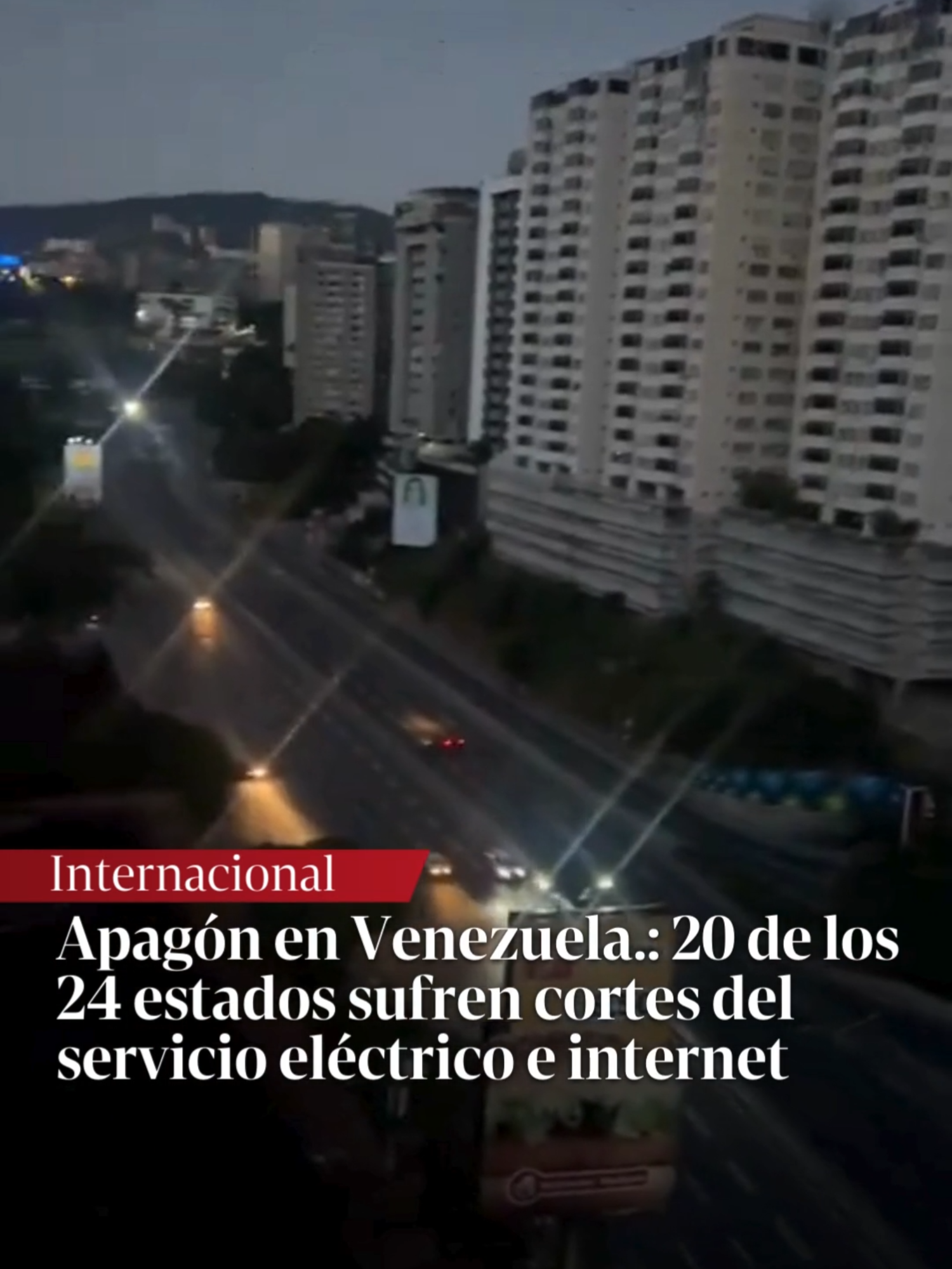 Apagón en Venezuela: 20 de los 24 estados sufren cortes del servicio eléctrico e internet | La falla eléctrica ocurrió el viernes por la madrugada y afecta al Gran Caracas.  #venezuela