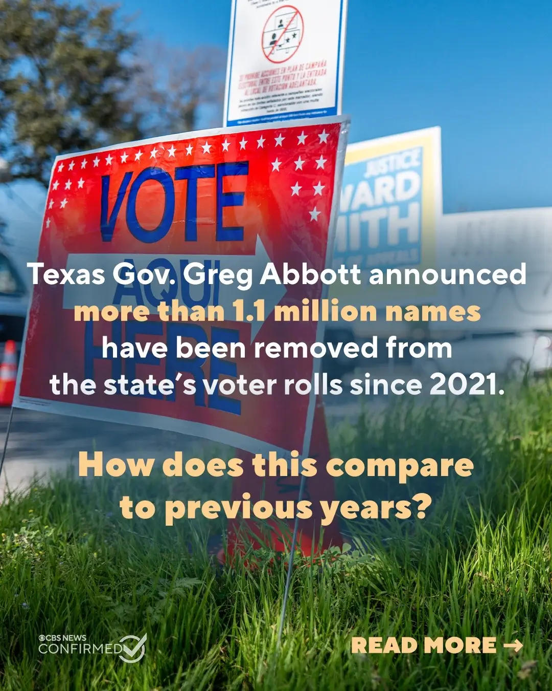 Texas Gov. Greg Abbott announced more than 1.1 million names have been removed from the state’s voter rolls since September 2021. @CBS News Confirmed looked into the numbers to see how this purge compares to previous years. #election #election2024 #texas #gregabbott 