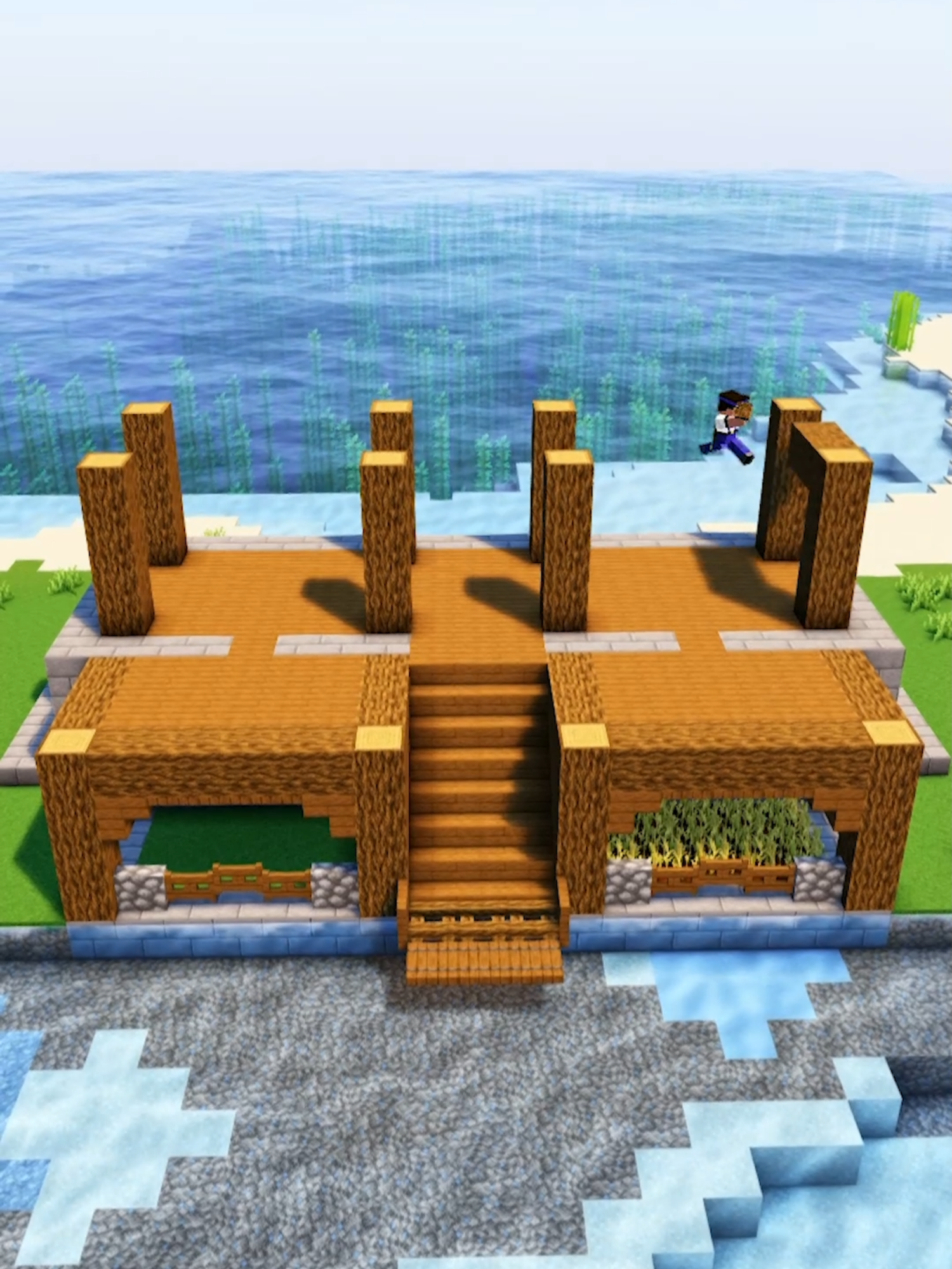 Minecraft Fisherman House #Minecraft #minecraftbuilding #minecrafttutorial #fyp