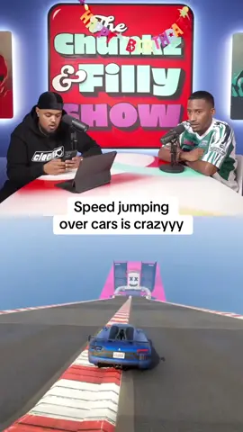 Speed jumping over cars is crazy #chunkz #yungfilly #chunkzandfilly #fyp #foryou #foryoupage #podcast 