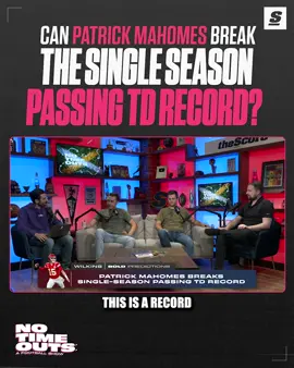 Can Patrick Mahomes break the single season passing TD record? 🤔