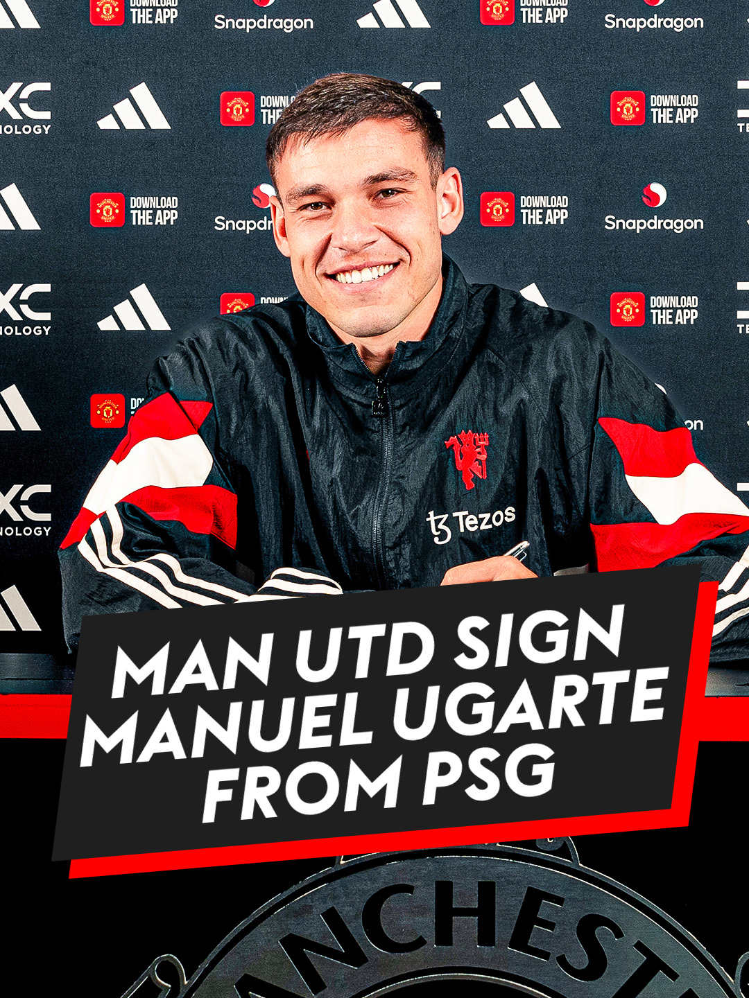 Manuel Ugarte is a Manchester United player 🔴✅ #ugarte #manchesterunited #deadlineday #manutd #PSG