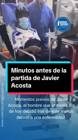 #JavierAcosta, un hombre de 36 años reconocido por su valentía y positivismo, falleció el pasado viernes 30 de agosto tras recibir la eutanasia, poniendo fin a una larga lucha de cinco años contra una enfermedad terminal.  Este es el momento en que lo trasladan para recibir la inyección. 