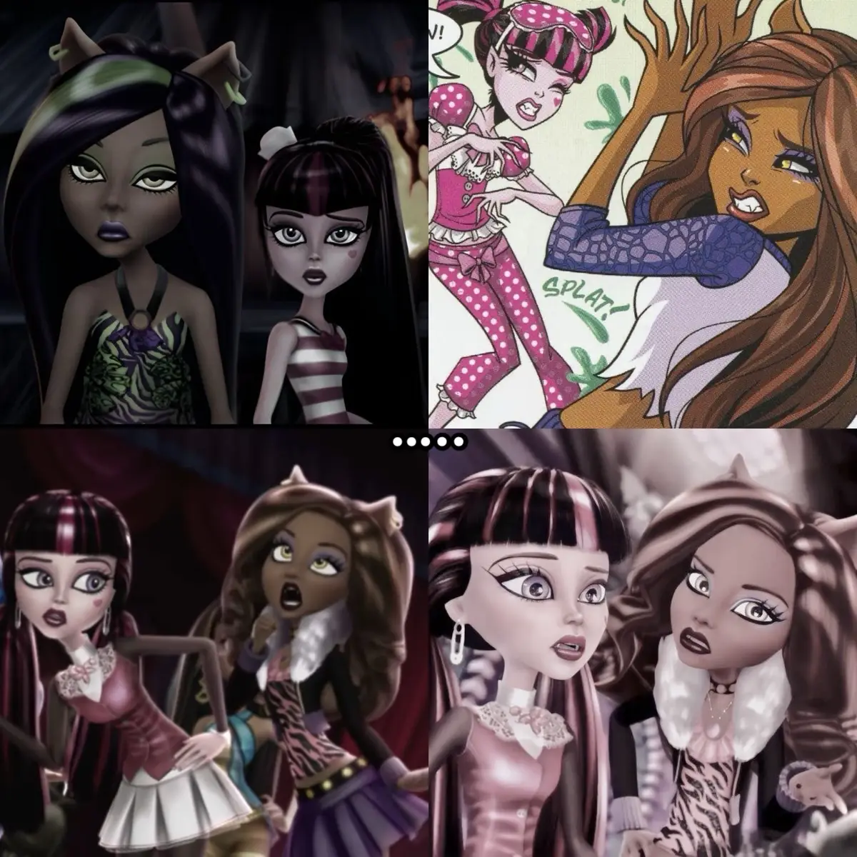 I can also do different ver if you want!! #fyp #foryou #foryoupage #monsterhigh #draculaura #clawdeenwolf #barbie #raquelle #winxclub #bloomwinx #stellawinx #viral