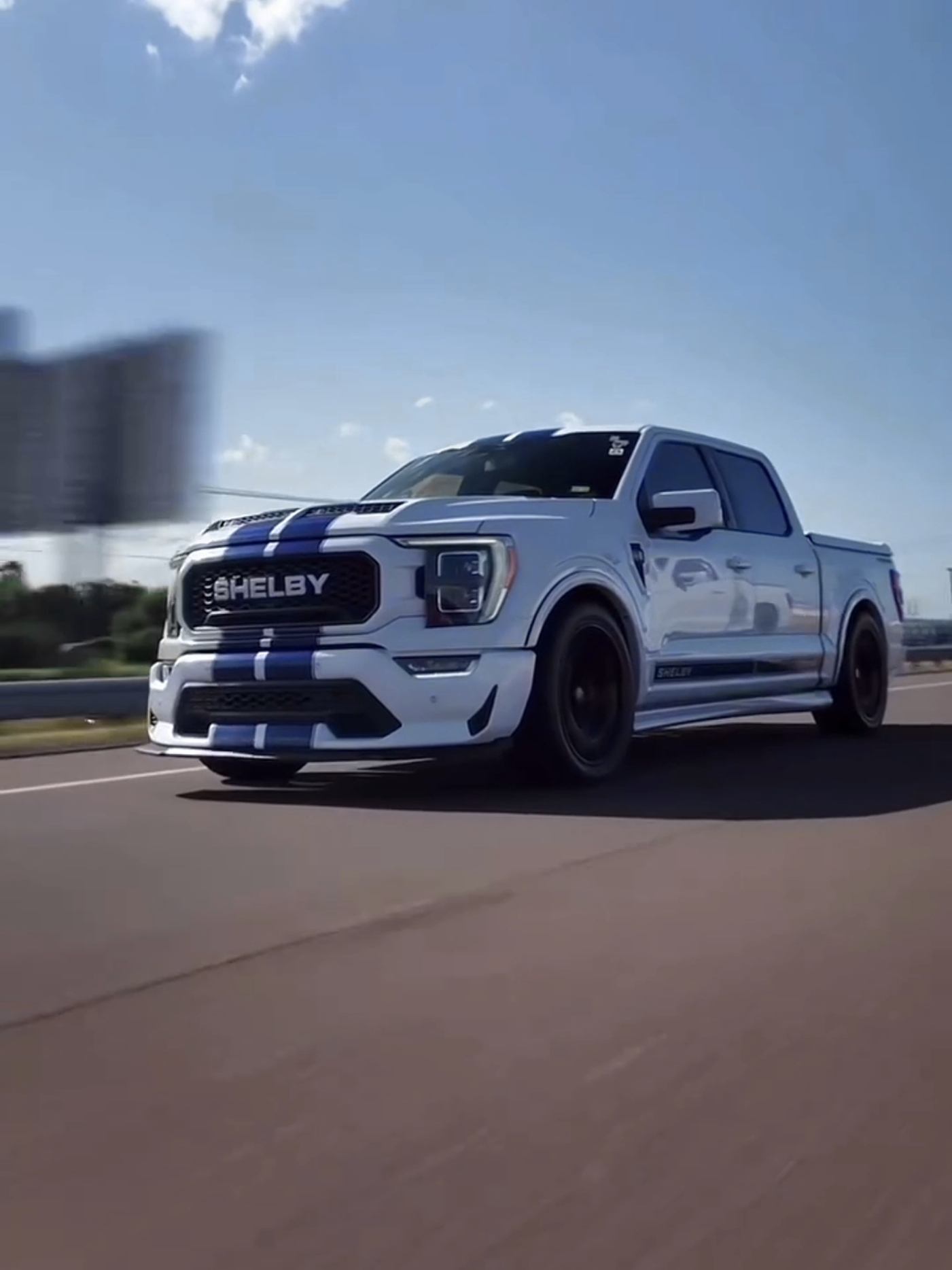 Shelby F150 Super Snake Rolling! 🐍 @anthony.paletas #dallasfsp #Shelby #ShelbyAmerican #ShelbyTrucks #14thgen #coyotev8 #coyote #5oh #Fordtrucks #supercharged #V8 