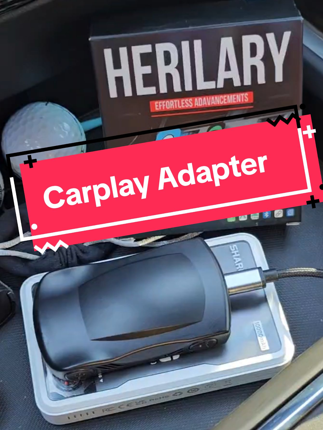 Flash Sale! Carplay adapter. My favorite Carplay device out right now. #carplay #carplaysystems #carplayadapter #androidauto #applecarplay #moviesinthecar #treasurefinds #TikTokShop #moviesinthecar #carplayauto  #CapCut #herilary @Herilary