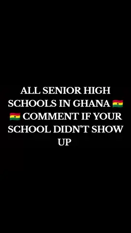 All senior high schools in Ghana. Comment if your school didn't show up #knust #boass #viralvideo #trending #fyp #foryou #trend 