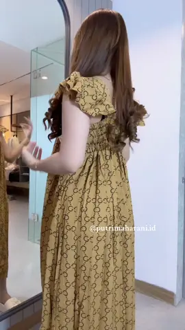 Longdress cantik motif bestseller ready ayang 🎀 #longdress #longdresscantik #fyp 