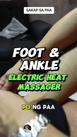 PARA SA PAA AT ANKLE. ELECTRIC HEAT MASSAGER.  #heatmassager #ankle #gadgetfindsph #titogaming #health #wellness #massage #hotcompress 