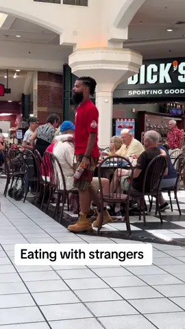 Conversation and lunch with strangers let’s normalize it 