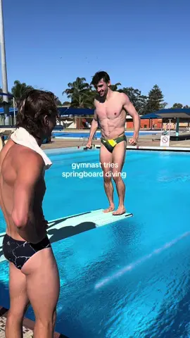 Successful day 1 @Sam Fricker ✅🩲 #diving #gymnastics #trend 